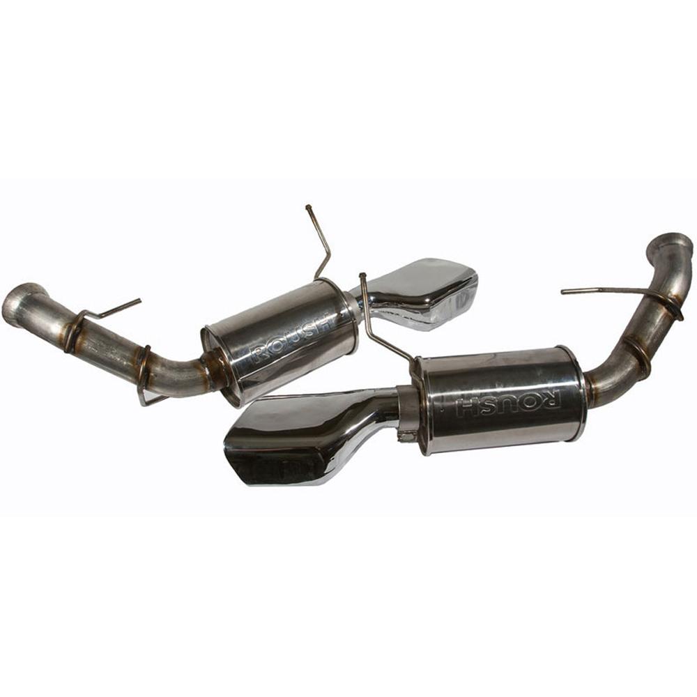 Exhaust 2013-2014 V6 Ford Mustang - Exhaust Kit w/ Dual Chambered Tips Accessories