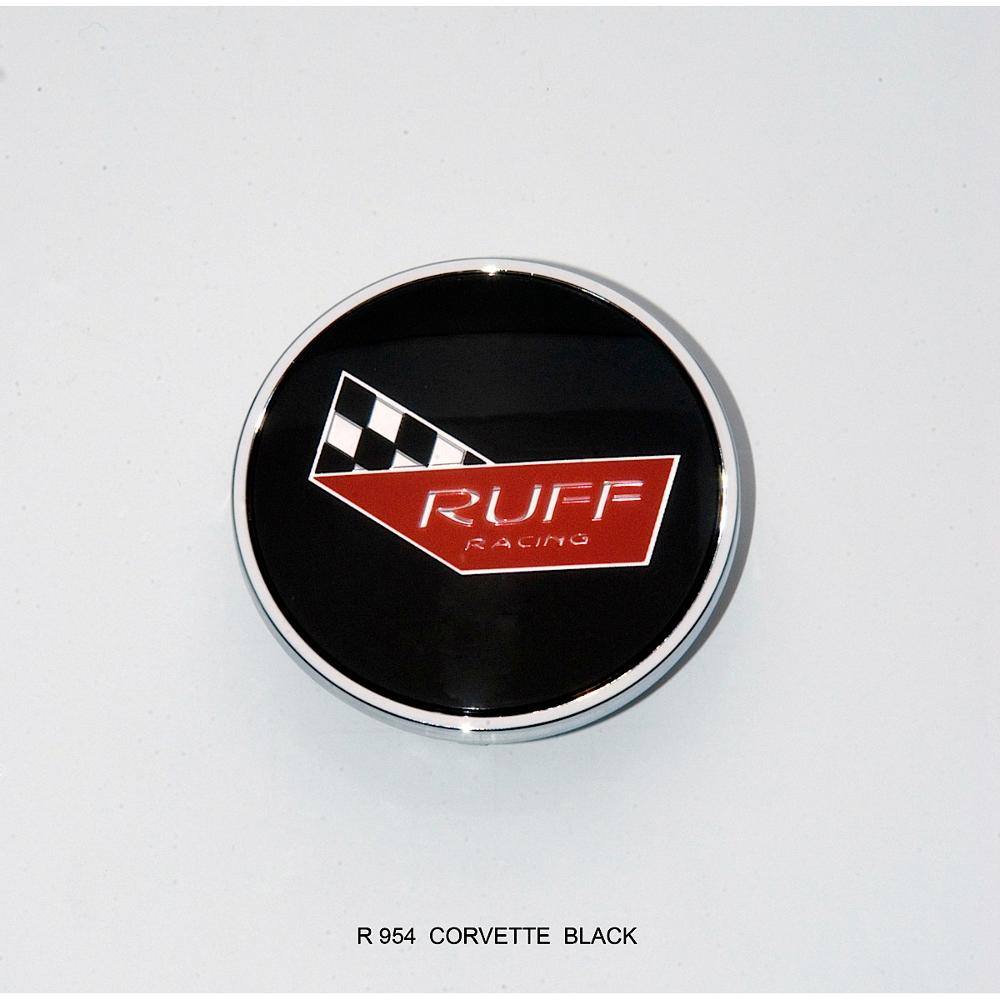 Center Caps R954 Corvette Black Accessories