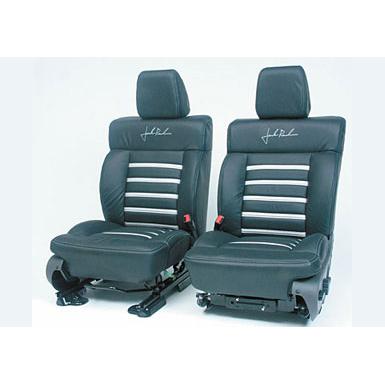 Seats 2004-2008 F150 Leather Seats, SuperCab Black/Silver Accessories