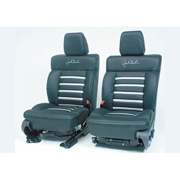 2004-2008 F150 Leather Seats, SuperCab Black/Silver 