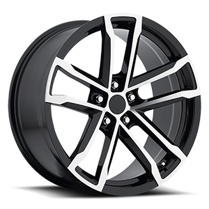 Style 41 Black Machined 5 lug