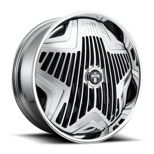 DUB Spinners Asterix - S818 5 Brushed w/ Polished Windows