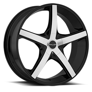 Akuza 848 Axis 4 Gloss Black Machined