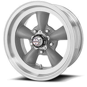 VN105D Torq Thrust D Torq Thrust Gray w/ Machined Lip 5 lug