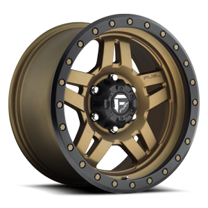 Anza - D583 Matte Bronze w/ Black Ring 6 lug