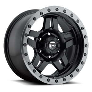Anza - D557 Matte Black w/ Anthracite Ring 6 lug