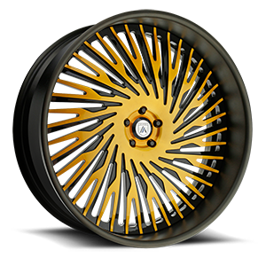 Asanti Forged Wheels A/F Series AF869 5 Yellow and Black