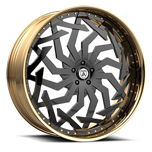 Asanti Forged Wheels FS Series FS20 5 Black and Gold