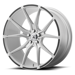 ABL-13 Vega Brushed Silver w/ Carbon Fiber Inserts 5 lug