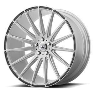 ABL-14 Polaris Brushed Silver w/ Carbon Fiber Inserts 5 lug