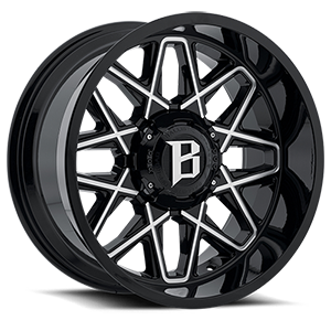 Ballistic Off Road 818 6 Gloss Black Milled