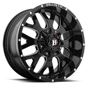 Ballistic Off Road 853 Tank 5 Gloss Black w/ Milled Windows