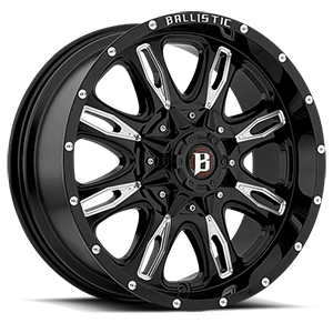 953 Scythe Gloss Black w/ Milled Windows 5 lug