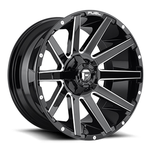 Fuel 1-Piece Wheels Contra - D615 5 Gloss Black & Milled