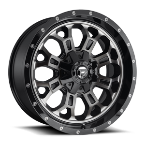 Crush - D561 Gloss Black Double Dark Tint 5 lug