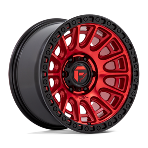 Fuel 1-Piece Wheels Cycle - D834 6 Candy Red w/ Black Ring