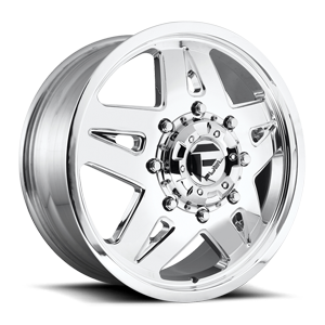 Fuel Dually Wheels FF21D - Front 8 Polished
