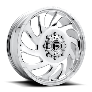 Fuel Dually Wheels FF84D - Front 8 Polished