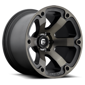 Fuel 1-Piece Wheels Beast - D564 6 Black & Machined with Dark Tint 