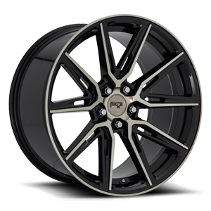Gemello - M219 20x10.5 | Gloss Black & Machined DDT 5 lug