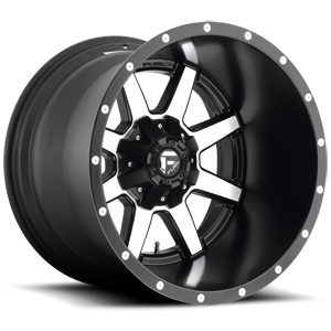 Fuel Deep Lip Wheels Maverick - D537 5 Matte Black & Machined Face