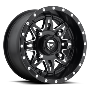 Fuel UTV Wheels Lethal - D567 - UTV 4 Black & Milled
