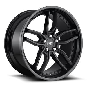 Methos - M194 Satin Black/Gloss Black 5 lug