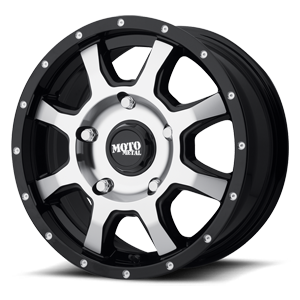 Moto Metal MO970 Euro Van 5 Gloss Black w/ Machined Face