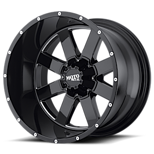 Moto Metal MO962 8 Gloss Black w/ Milled Accents