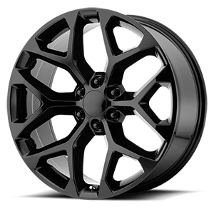 176 Gloss Black 6 lug