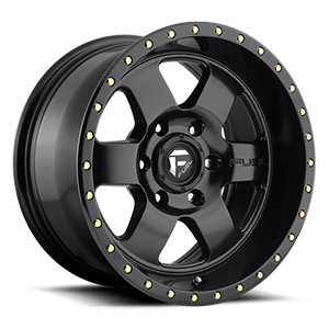 Podium - D618 Satin Black 6 lug