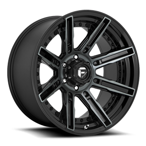 Fuel 1-Piece Wheels Rogue - D708 6 Gloss Black/Brushed Gloss DDT