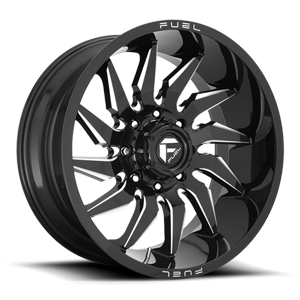 Fuel 1-Piece Wheels Saber - D744 8 Gloss Black & Milled