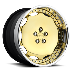 SCR Gold w/Polished Lip 5 lug