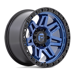 Fuel 1-Piece Wheels Syndicate - D813 6 Dark Blue with Black Ring