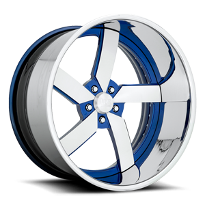 Torque 5 - US720 Nissan Daytona Blue Metallic w/ Chrome LIp 5 lug