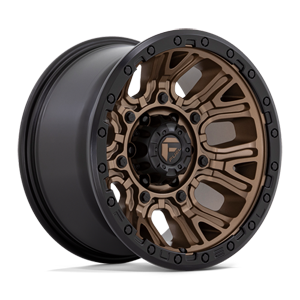 Fuel 1-Piece Wheels Traction - D826 6 Matte Bronze with Black Ring
