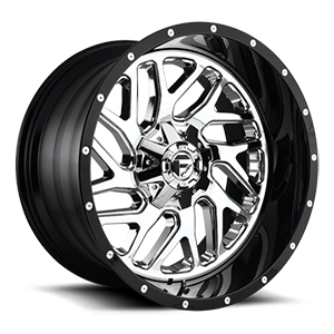 Triton - D211 Chrome Face w/ Gloss Black Lip 5 lug
