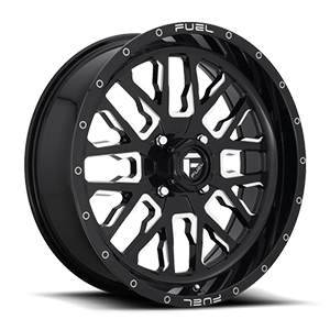 Fuel UTV Wheels Stroke - D611 - UTV 4 Gloss Black & Milled