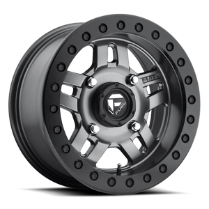 Fuel UTV Wheels Anza Beadlock - D918 - UTV 4 Matte Anthracite w/ Black Ring