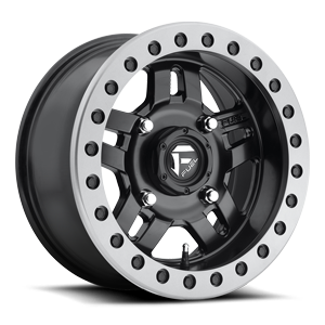 Anza Beadlock - D917 - UTV Matte Black w/ Anthracite Ring 4 lug
