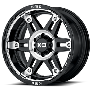 XD840 Spy II Gloss Black with Machine Face 6 lug
