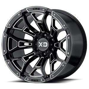 XD Wheels XD841 Boneyard 6 Gloss Black Milled