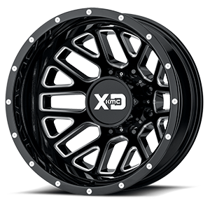 XD Wheels XD843 Grenade 8 Gloss Black Milled