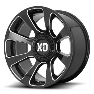XD Wheels XD854 Reactor 6 Gloss Black & Milled