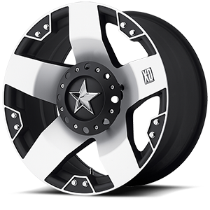 XD775 Rockstar Machined Face w/ Black Windows 6 lug