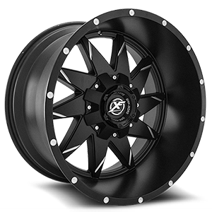 XF Off-Road XF-208 6 Gloss Black Milled - 22x12