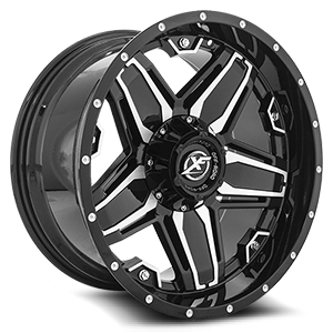 XF Off-Road XF-223 5 Gloss Black Machined - 20x10