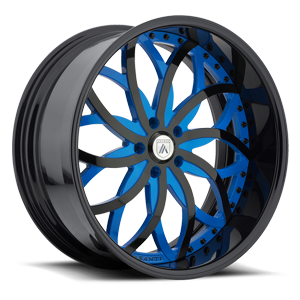 Asanti Forged Wheels A/F Series AF821 5 Blue and Black