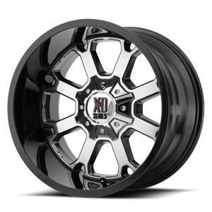 XD Wheels XD825 Buck 25 8 PVD Center w/ Gloss Black Lip